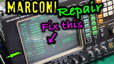 marconi 2955 error codes